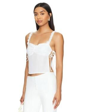MORE TO COME Lily Rose Cami Top in White